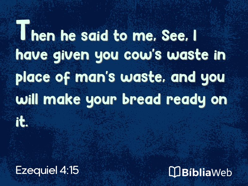 Ezequiel 4:15 em imagem para compartilhar
