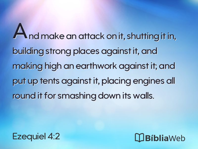 Ezequiel 4:2 em imagem para compartilhar