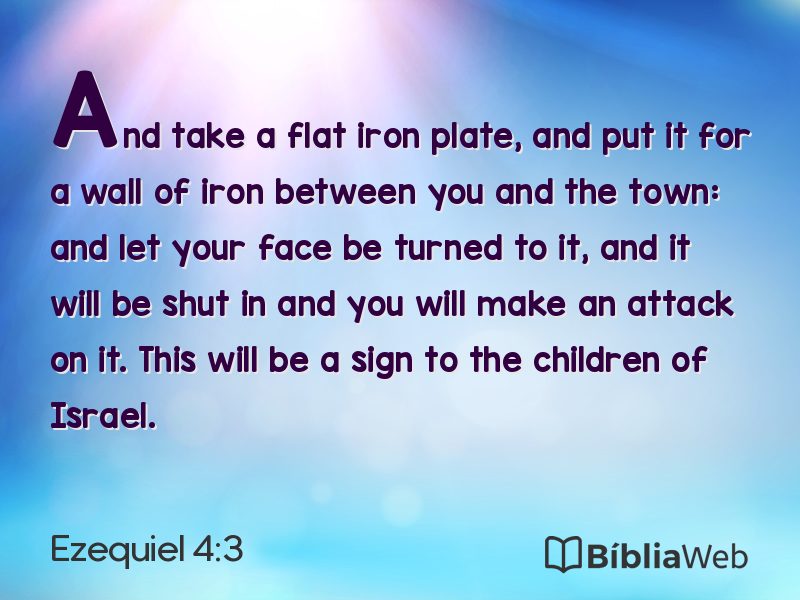 Ezequiel 4:3 em imagem para compartilhar