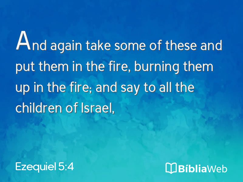 Ezequiel 5:4 em imagem para compartilhar