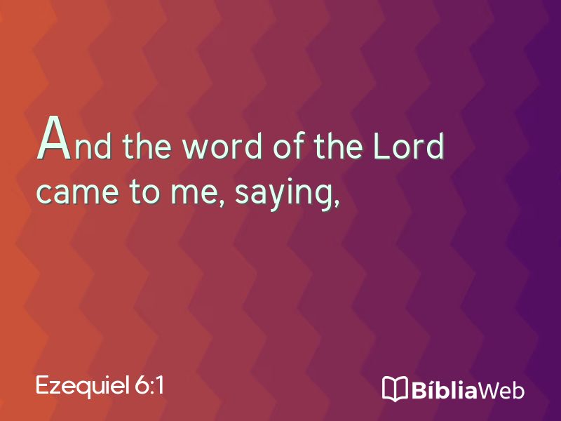 Ezequiel 6:1 em imagem para compartilhar