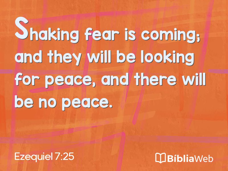 Ezequiel 7:25 em imagem para compartilhar
