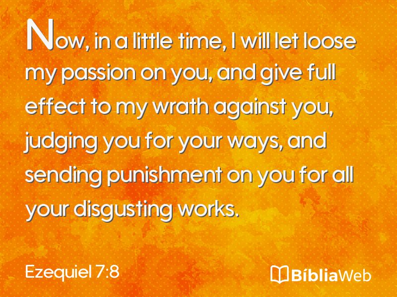 Ezequiel 7:8 em imagem para compartilhar