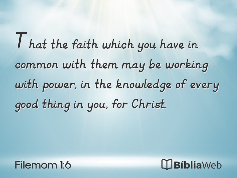 Filemom 1:6 em imagem para compartilhar
