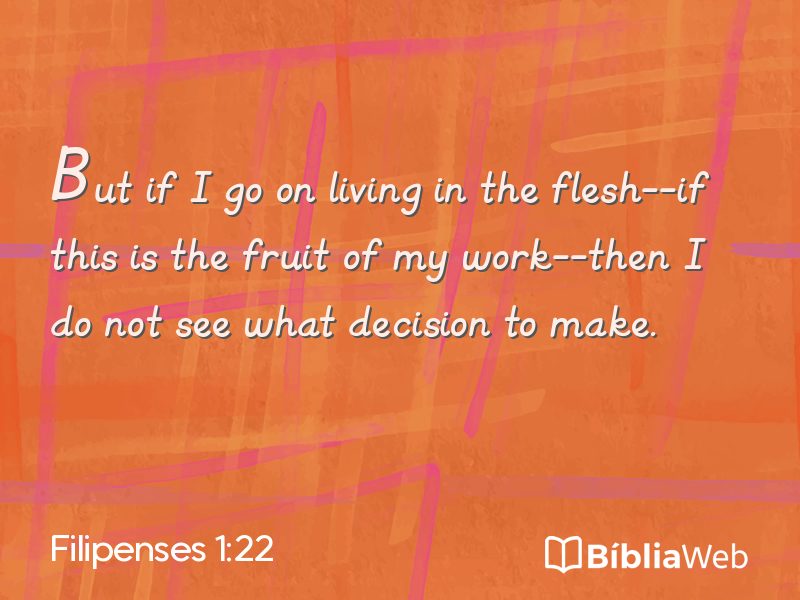 Filipenses 1:22 em imagem para compartilhar