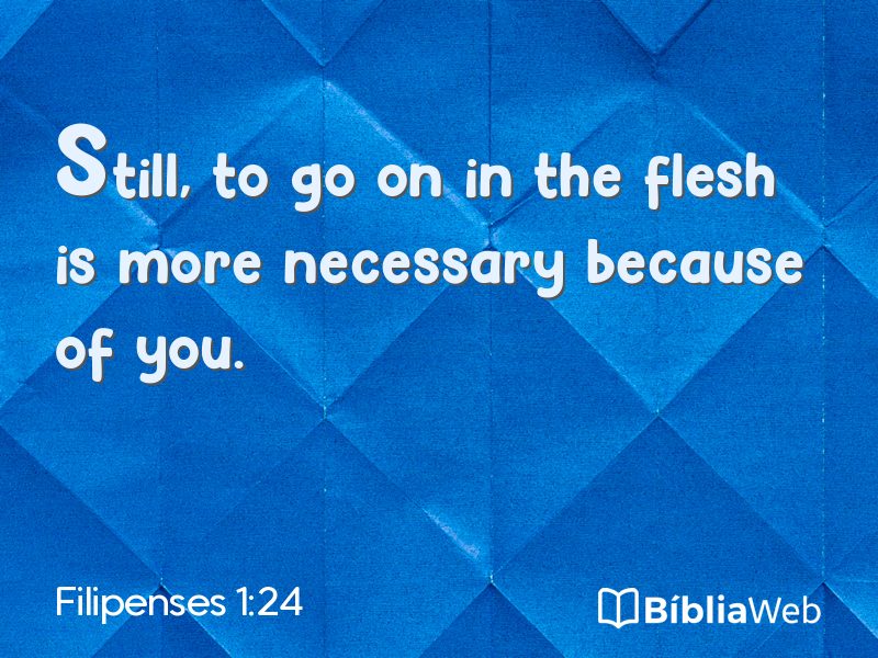 Filipenses 1:24 em imagem para compartilhar