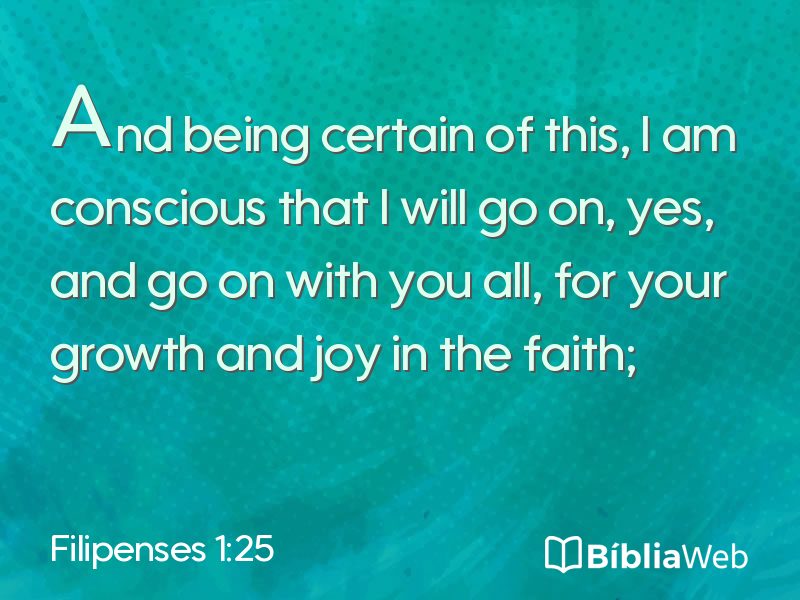 Filipenses 1:25 em imagem para compartilhar