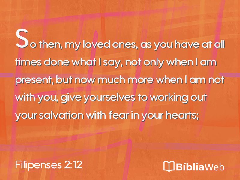 Filipenses 2:12 em imagem para compartilhar