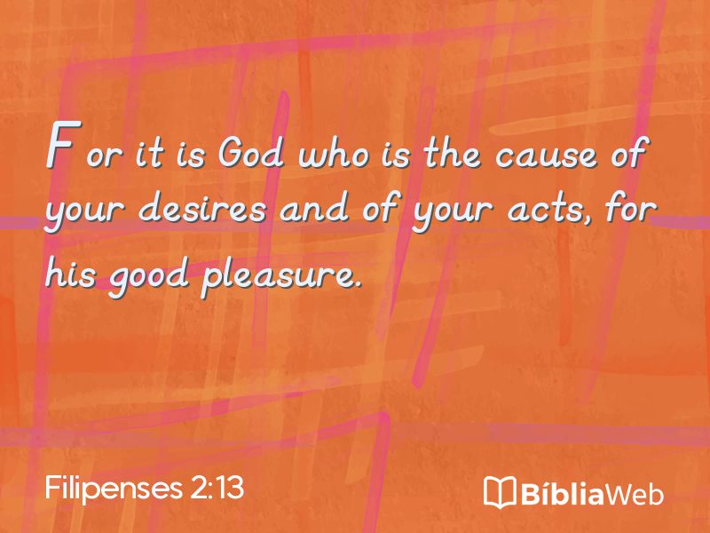 Filipenses 2:13 em imagem para compartilhar