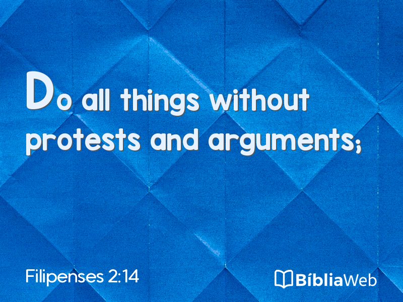Filipenses 2:14 em imagem para compartilhar