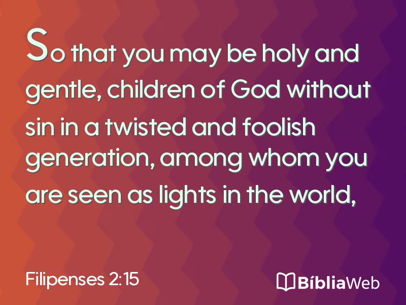 Filipenses 2:15 em imagem para compartilhar