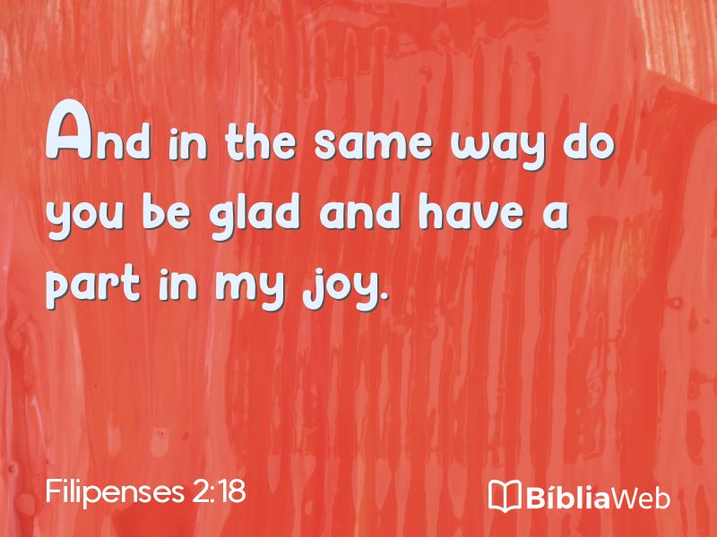 Filipenses 2:18 em imagem para compartilhar