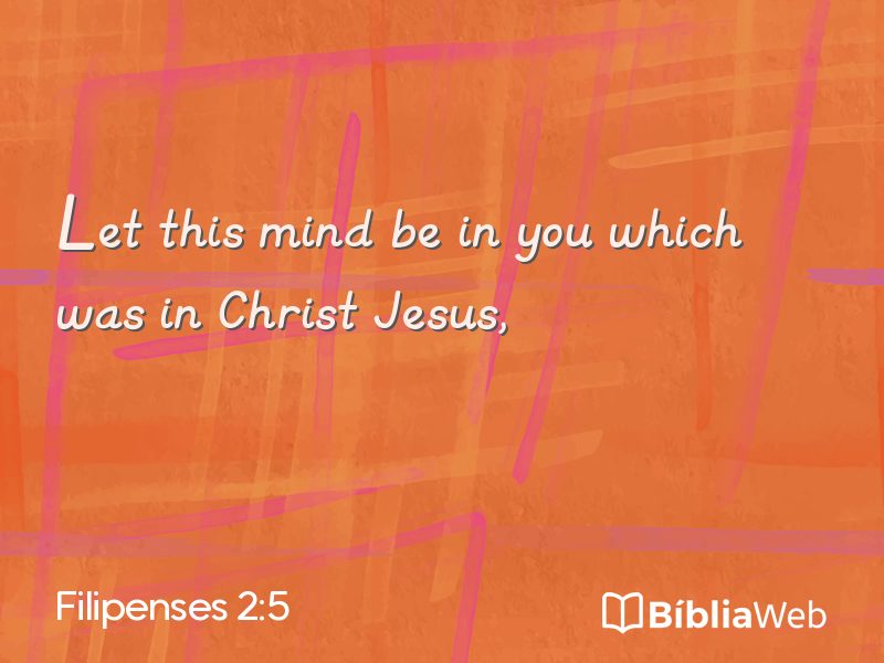 Filipenses 2:5 em imagem para compartilhar