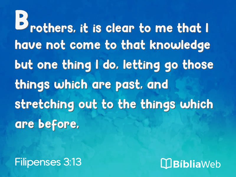 Filipenses 3:13 em imagem para compartilhar