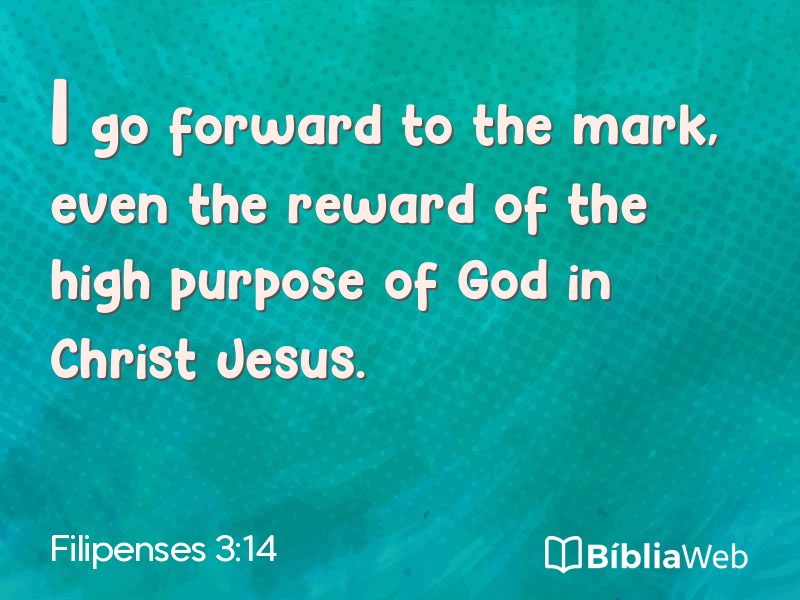 Filipenses 3:14 em imagem para compartilhar