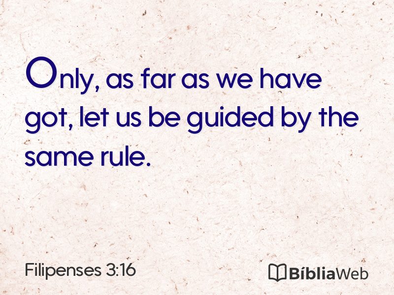 Filipenses 3:16 em imagem para compartilhar