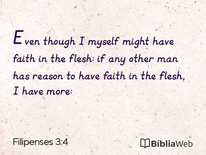 Filipenses 3:4 em imagem para compartilhar