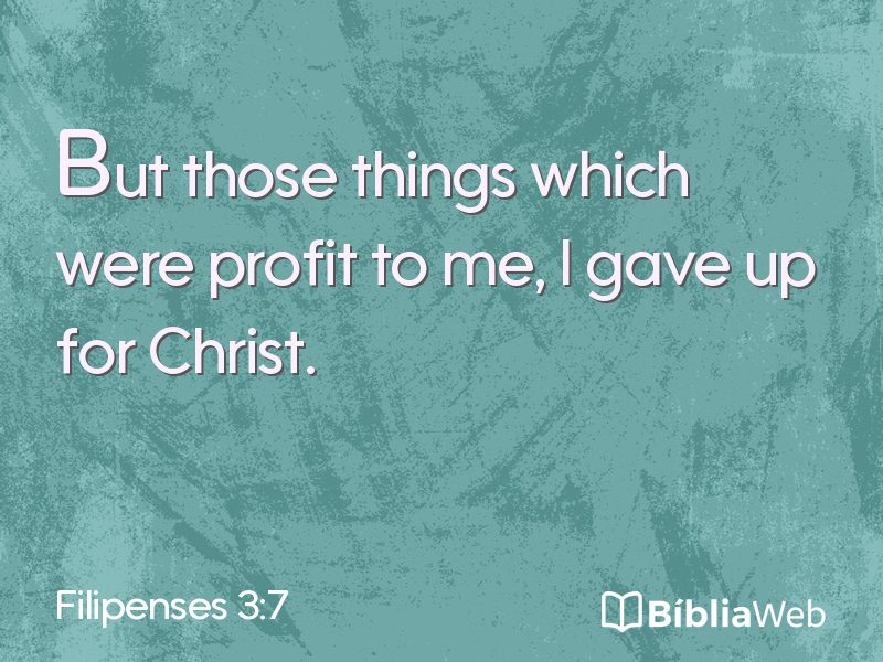 Filipenses 3:7 em imagem para compartilhar