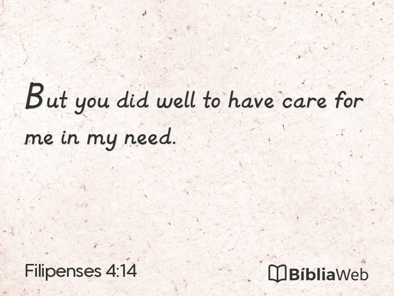 Filipenses 4:14 em imagem para compartilhar