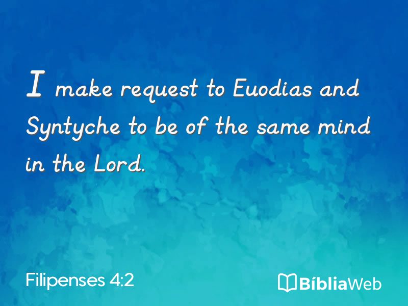 Filipenses 4:2 em imagem para compartilhar