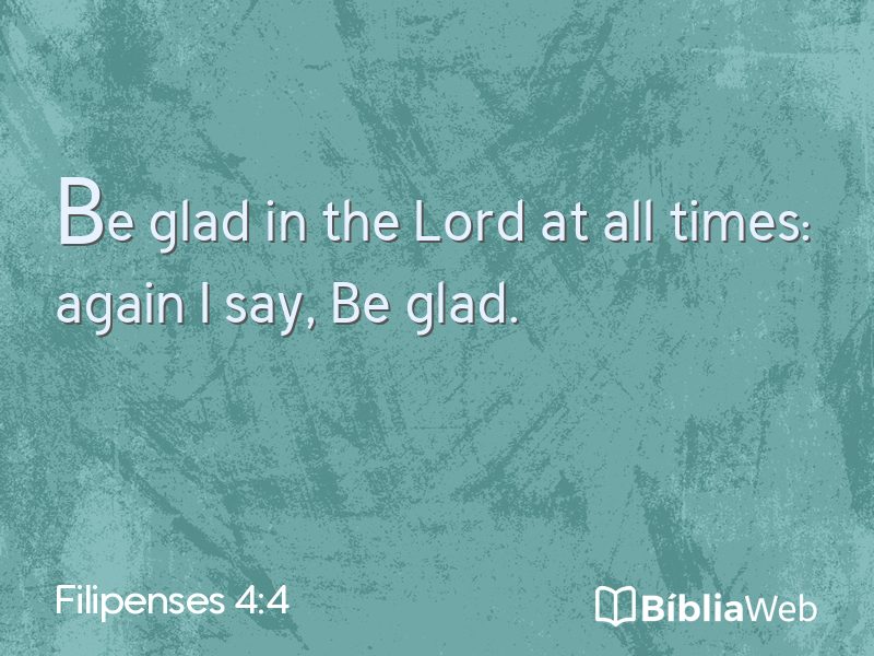 Filipenses 4:4 em imagem para compartilhar