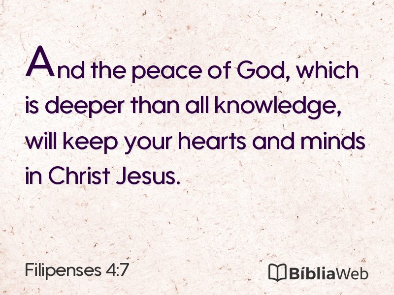 Filipenses 4:7 em imagem para compartilhar