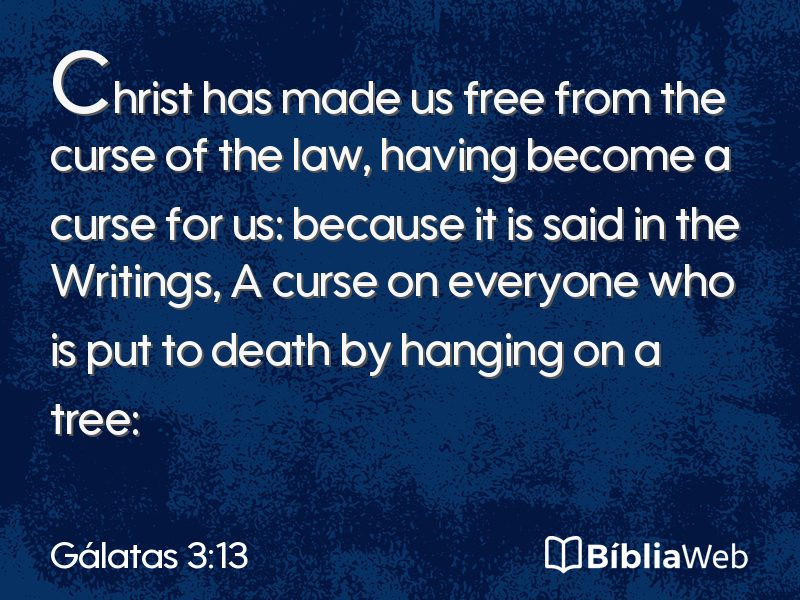 Gálatas 3:13 em imagem para compartilhar
