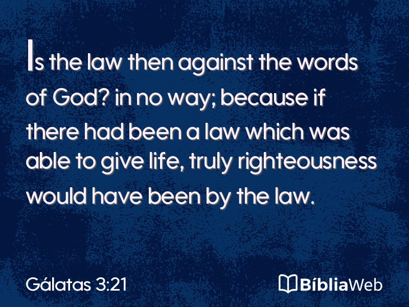 Gálatas 3:21 em imagem para compartilhar