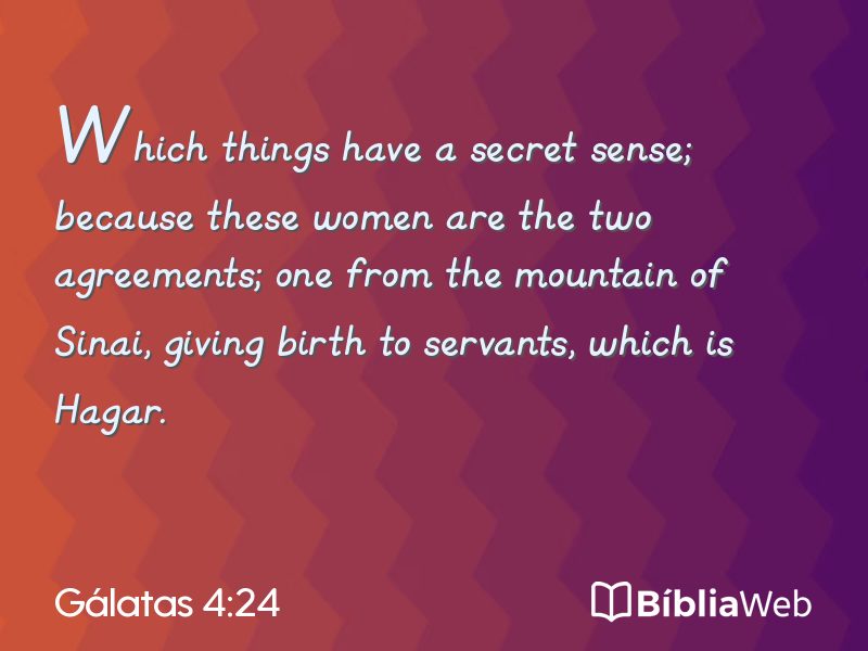 Gálatas 4:24 em imagem para compartilhar