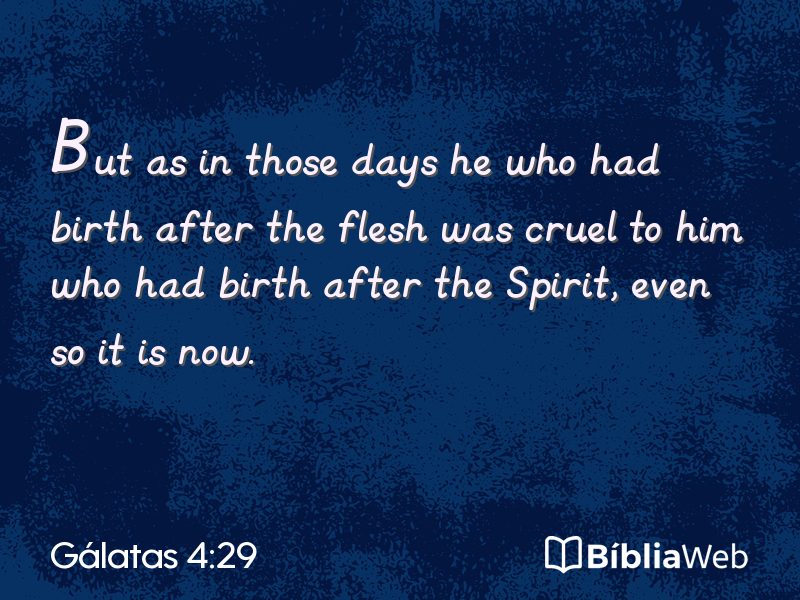 Gálatas 4:29 em imagem para compartilhar