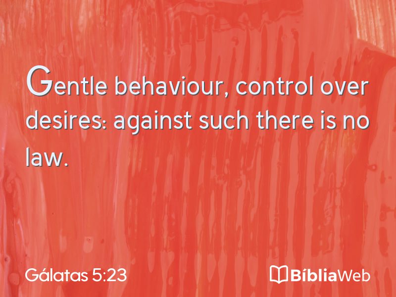 Gálatas 5:23 em imagem para compartilhar