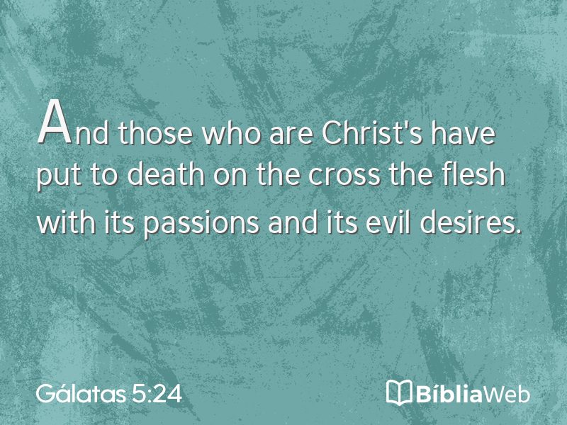 Gálatas 5:24 em imagem para compartilhar