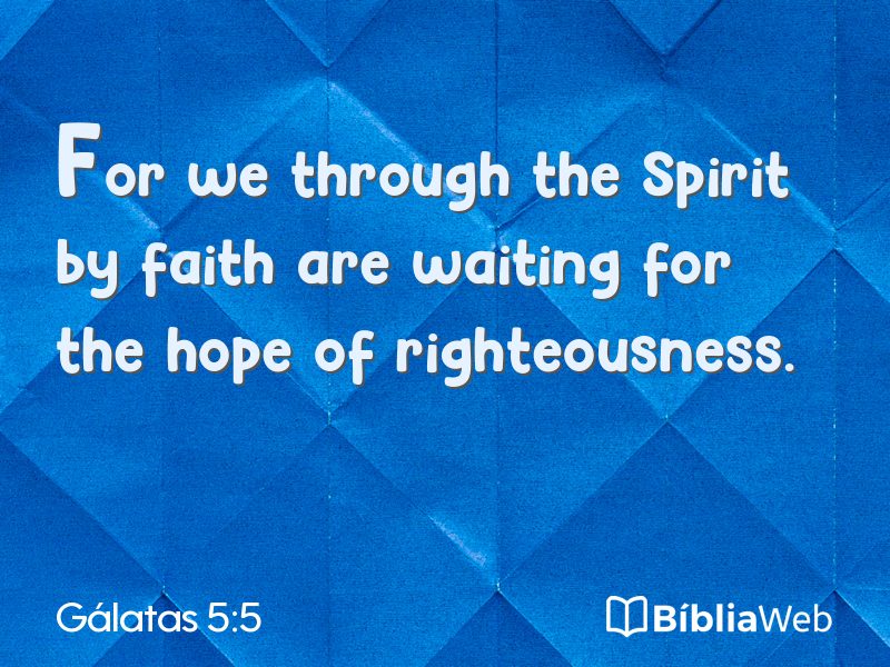 Gálatas 5:5 em imagem para compartilhar