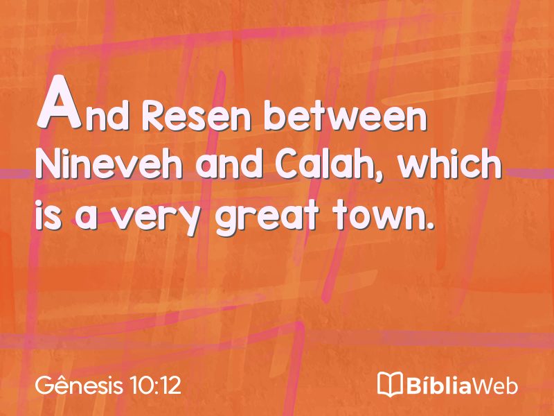 Gênesis 10:12 em imagem para compartilhar