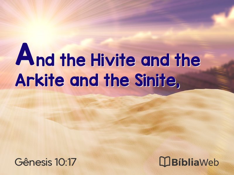 Gênesis 10:17 em imagem para compartilhar