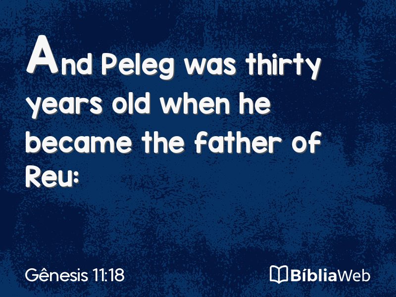 Gênesis 11:18 em imagem para compartilhar