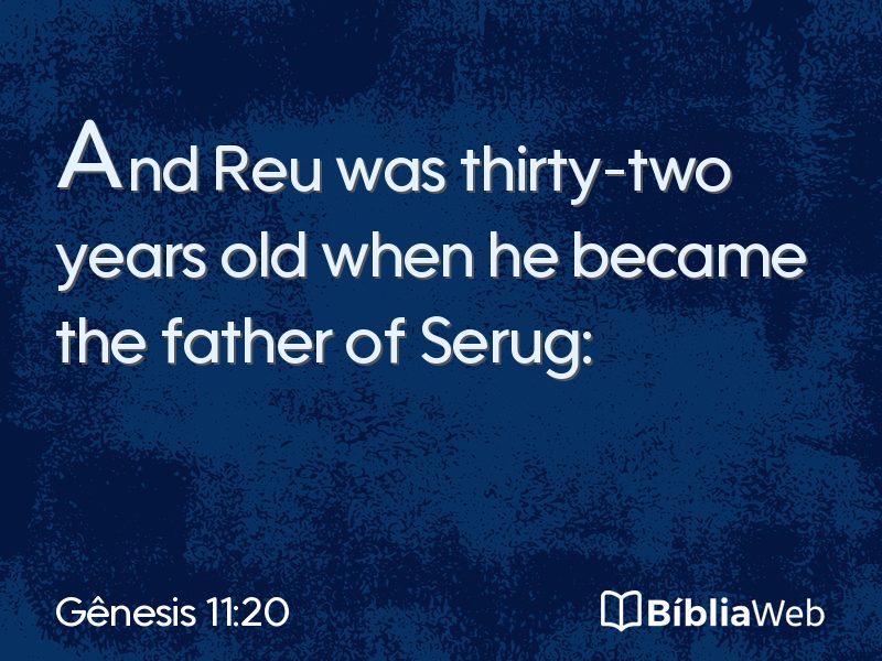 Gênesis 11:20 em imagem para compartilhar
