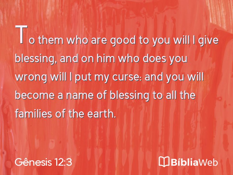Gênesis 12:3 em imagem para compartilhar