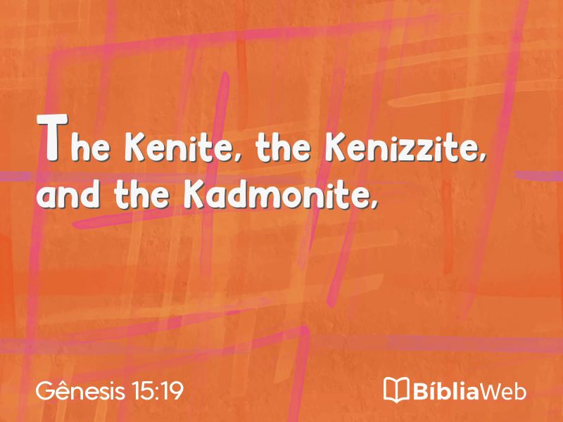 Gênesis 15:19 em imagem para compartilhar