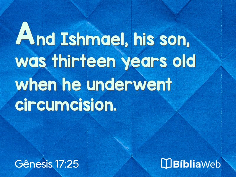 Gênesis 17:25 em imagem para compartilhar