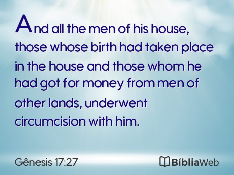 Gênesis 17:27 em imagem para compartilhar