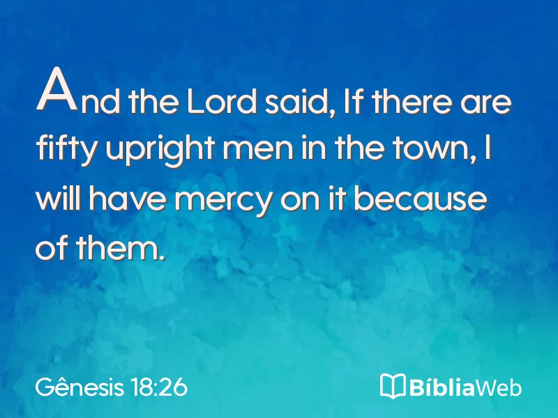 Gênesis 18:26 em imagem para compartilhar