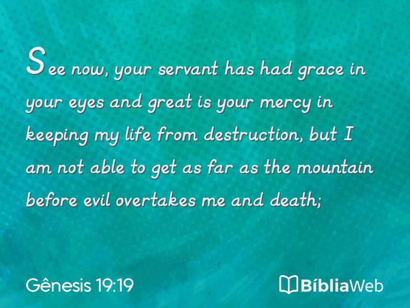 Gênesis 19:19 em imagem para compartilhar