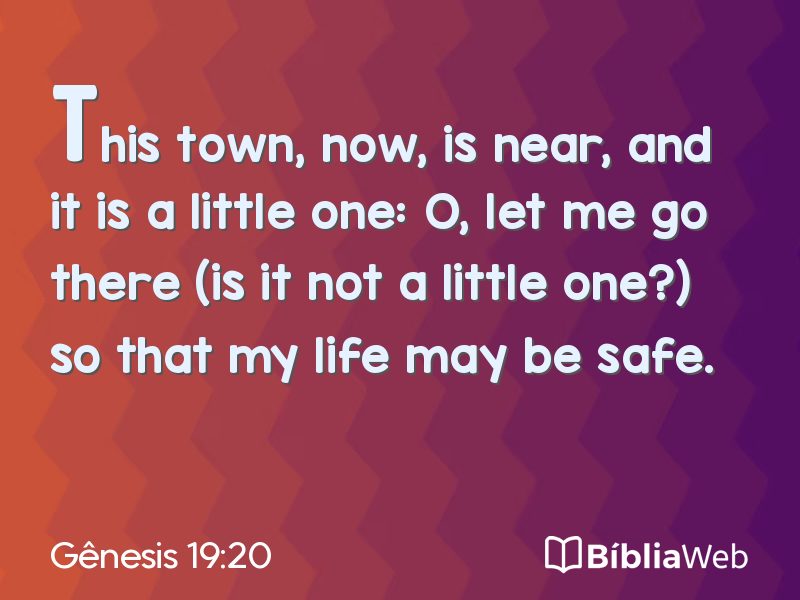 Gênesis 19:20 em imagem para compartilhar