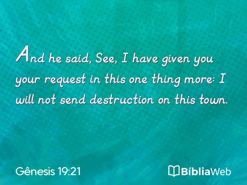 Gênesis 19:21 em imagem para compartilhar