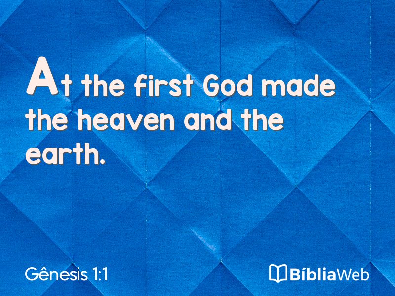 Gênesis 1:1 em imagem para compartilhar