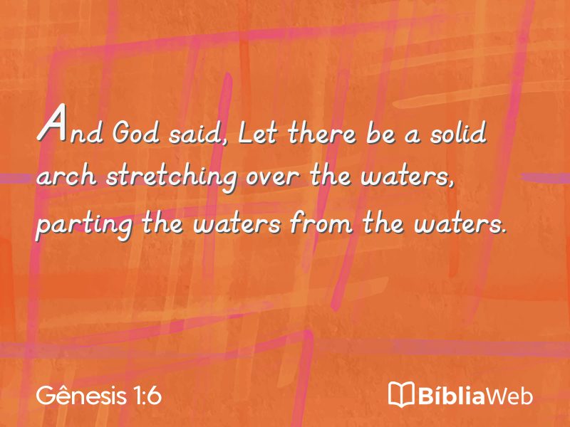 Gênesis 1:6 em imagem para compartilhar