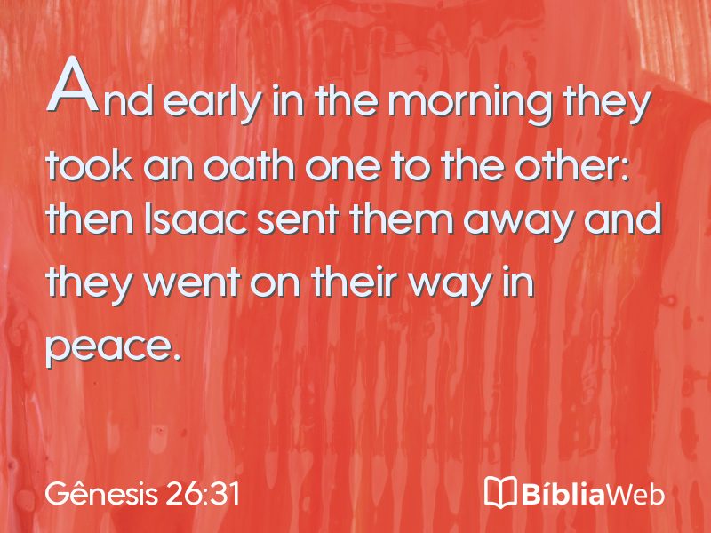 Gênesis 26:31 em imagem para compartilhar