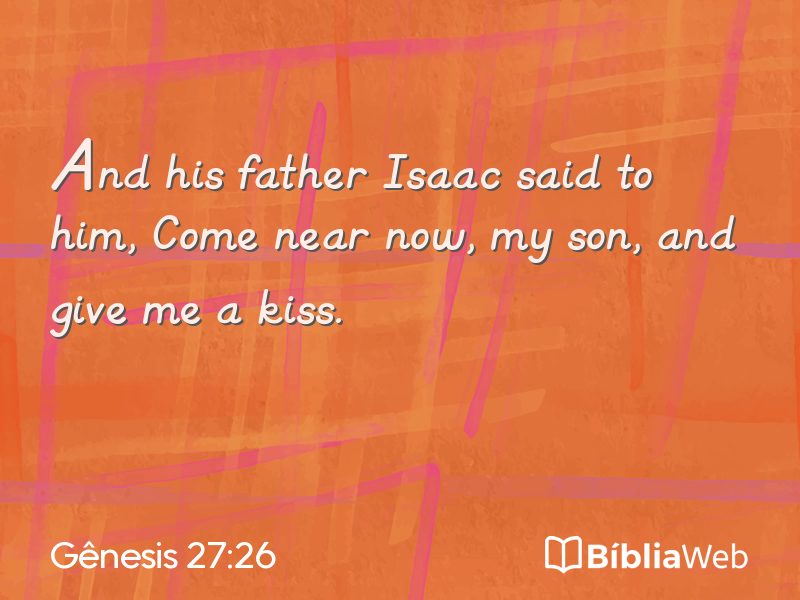 Gênesis 27:26 em imagem para compartilhar