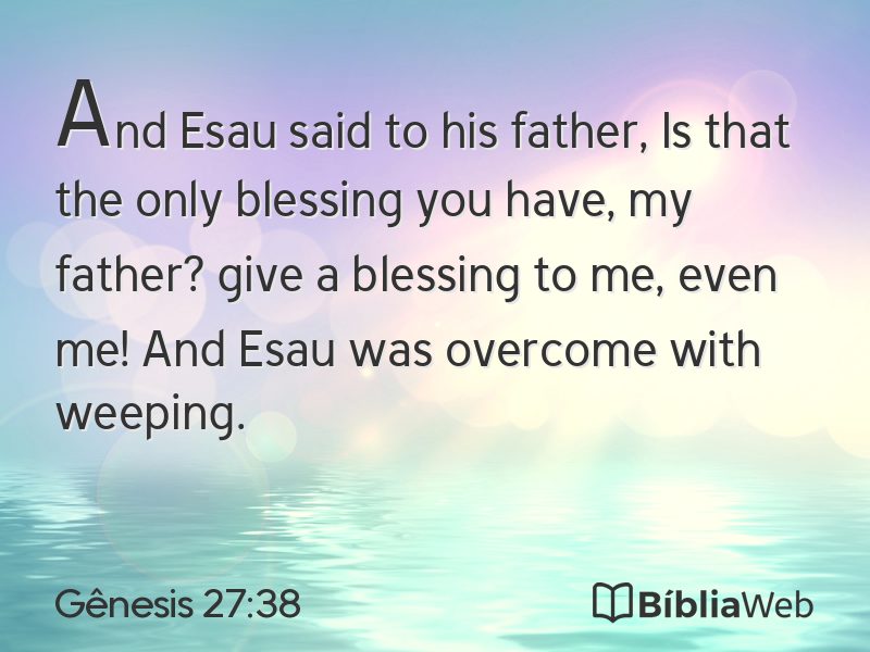 Gênesis 27:38 em imagem para compartilhar